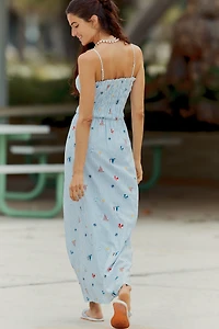 Seafolly Beach Club Shirred Maxi Dress