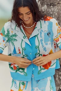 Seafolly Viva Vacation Buttondown Shirt