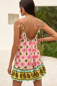 Maaji Magnolia Scoop-Neck Ruffle Mini Dress