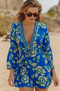 Maaji Cobalt Flora Agnes Mini Dress