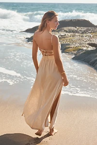 Malai Antonia Sleeveless Cutout Maxi Dress