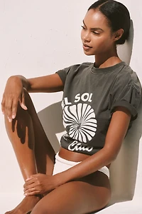 Malai El Sol Club Oversized Graphic Tee