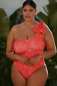 Hutch Clara Plus One-Shoulder One-Piece Swimsuit