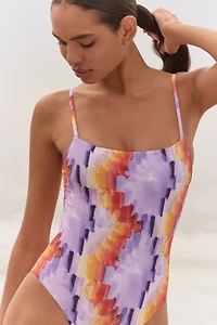 SIGAL Straight-Neck One-Piece Swimsuit