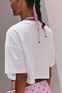 SIGAL x Anthropologie Tomato Embroidered Tee