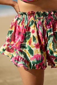 Montce Plus Isla Floral Boho Shorts