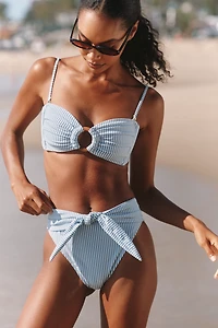Montce Tori Ties Bandeau Bikini Top