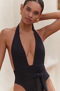 Montce Tropez Tie-Waist One-Piece Swimsuit