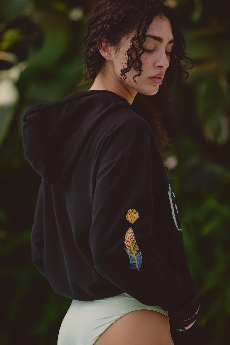 Agua Bendita Nakia Embroidered Hooded Sweatshirt