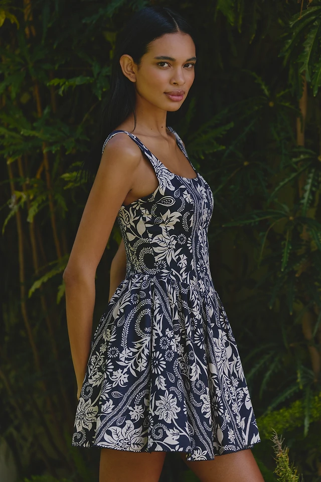 Maeve Sleeveless Seamed Fit & Flare Mini Dress | The Summit Maeve Sleeveless Seamed Fit & Flare Mini Dress | The Summit