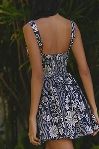 Agua Bendita Amonita Fit & Flare Mini Dress