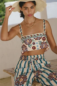 Agua Bendita x Anthropologie Senja Crop Top