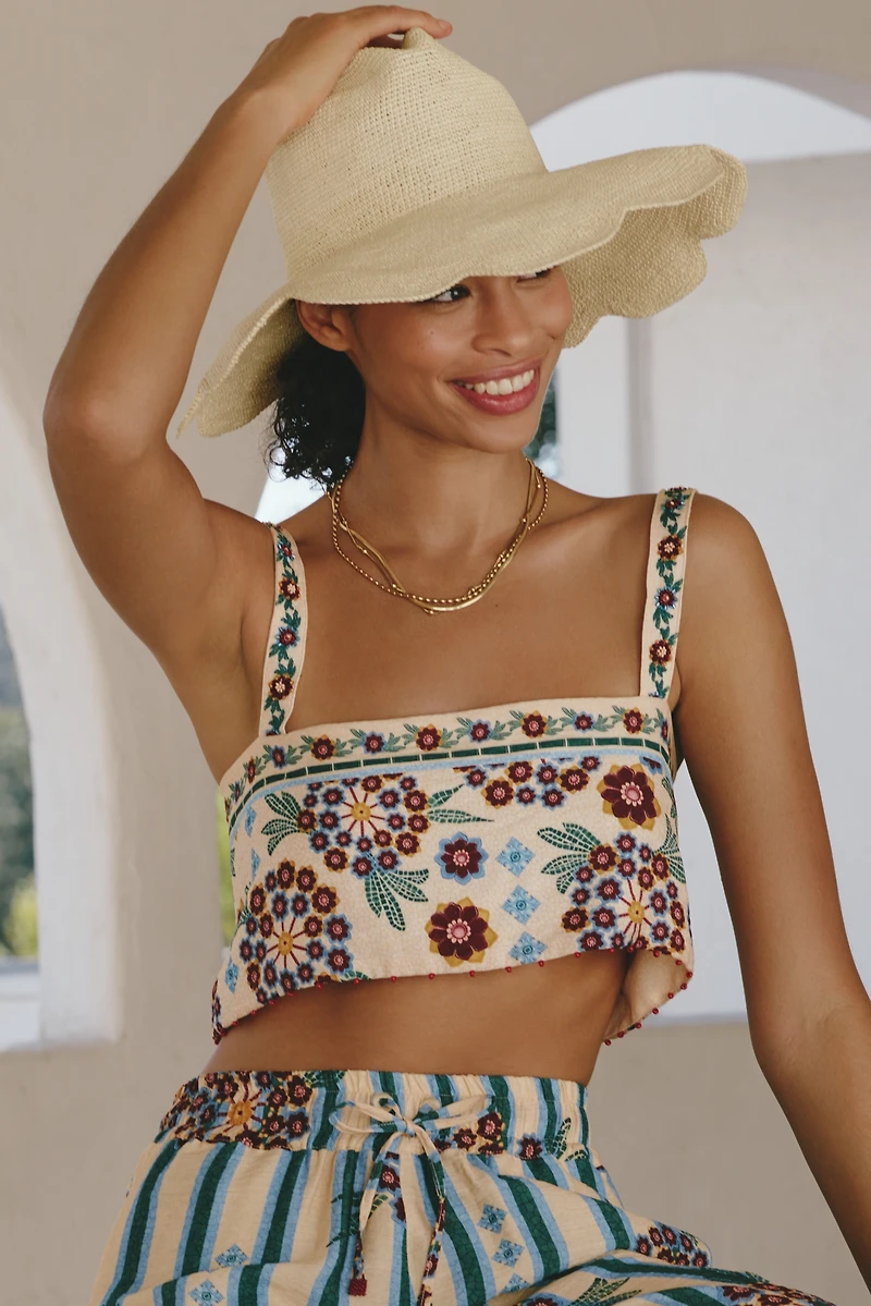 Agua Bendita x Anthropologie Senja Crop Top