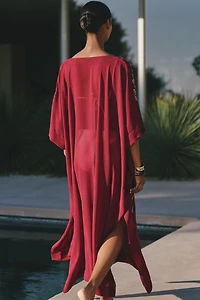 Agua Bendita x Anthropologie Maxine Embellished Tunic Dress