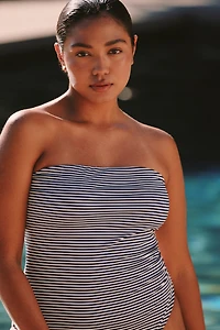 Andie Swim Cabo Plus Striped One-Piece Swimsuit