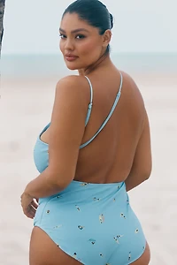 En Saison Zoey Plus V-Neck One-Piece Swimsuit