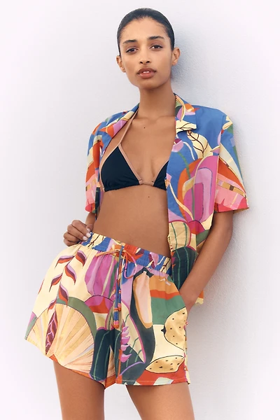 Farm Rio Tropical Scenario Multi-Colored Shorts