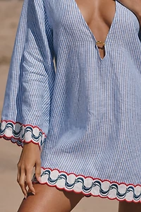 Farm Rio Open-Back Mini Dress