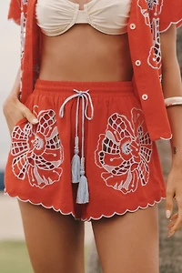 Farm Rio Embroidered Shorts