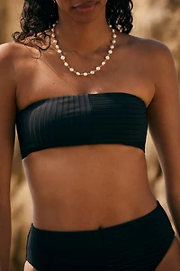Sanctuary Refresh Rib Bandeau Bikini Top