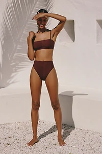 Sanctuary Refresh Rib Bandeau Bikini Top