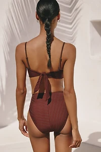 Sanctuary Refresh Rib Bandeau Bikini Top