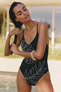 Sanctuary Scoop-Neck Tank One-Piece Swimsuit