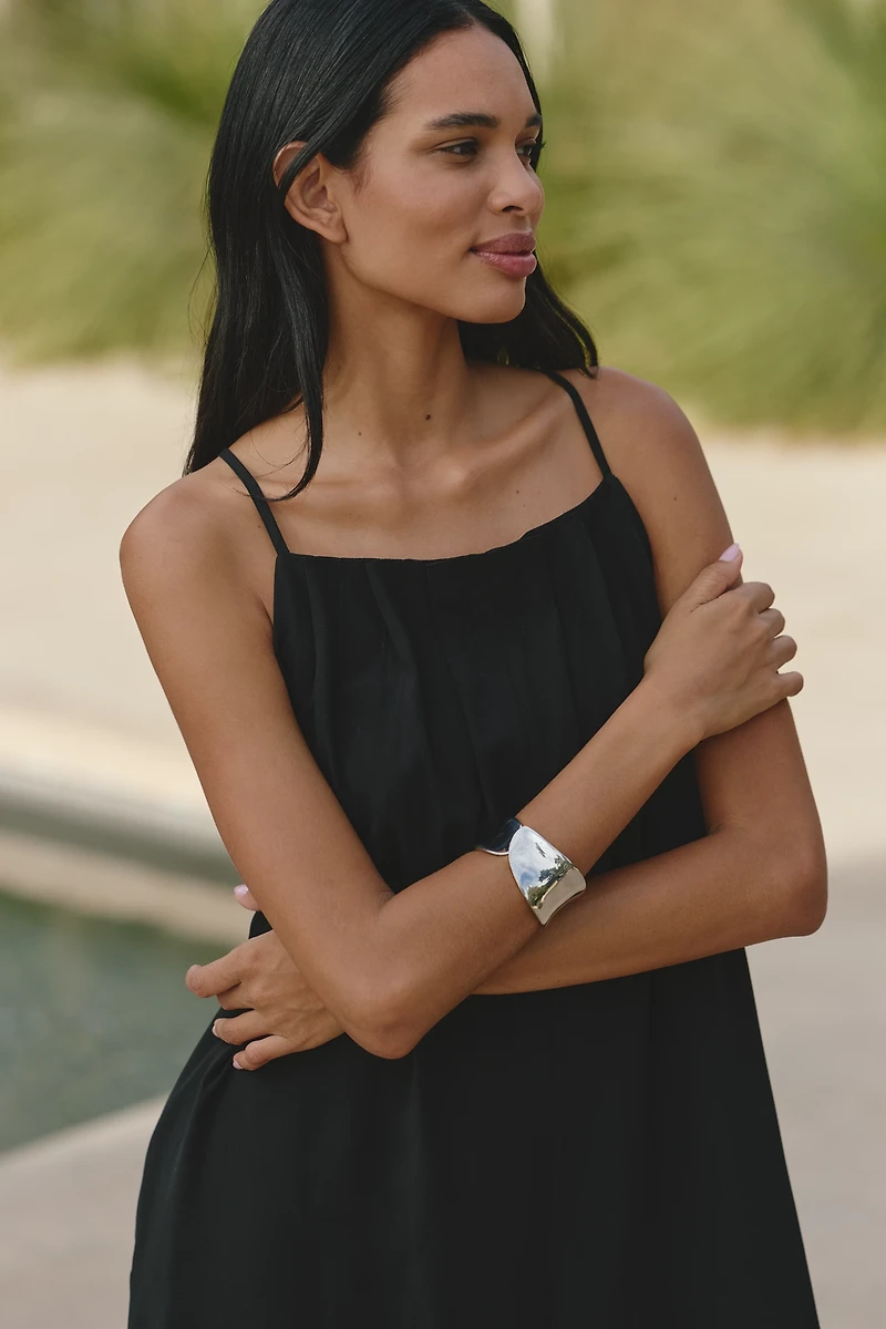 Sanctuary Pleated Wide-Leg Beach Jumpsuit