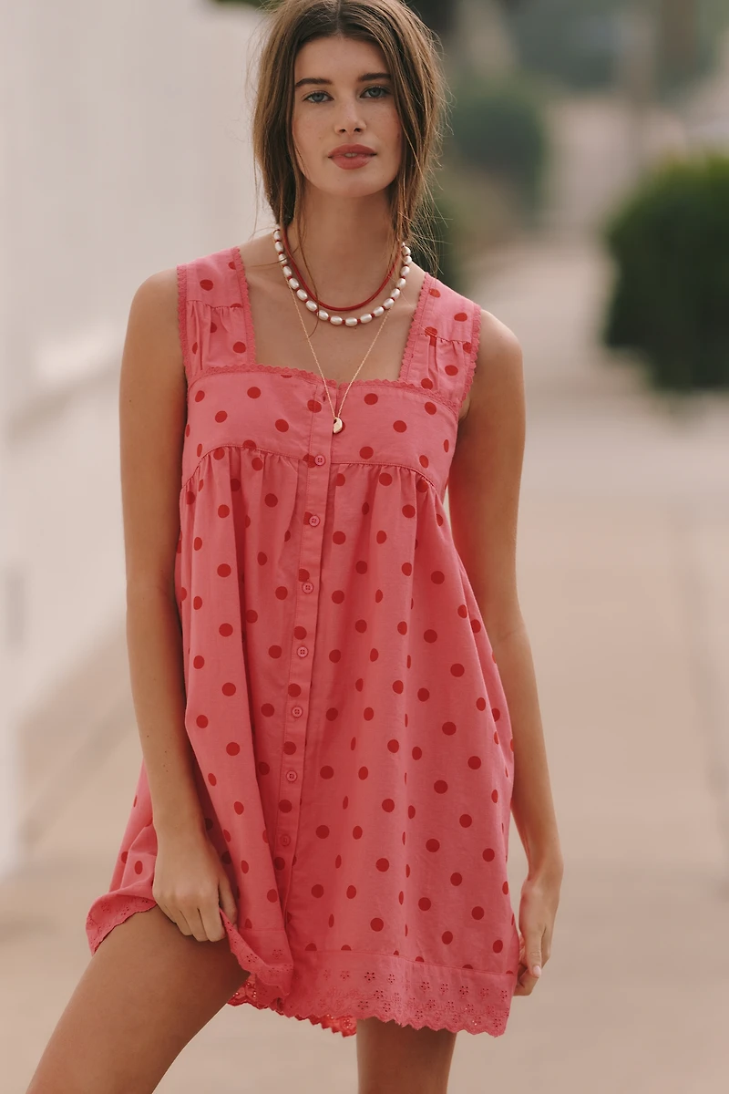 Damson Madder Elspeth Organic Cotton Mini Dress