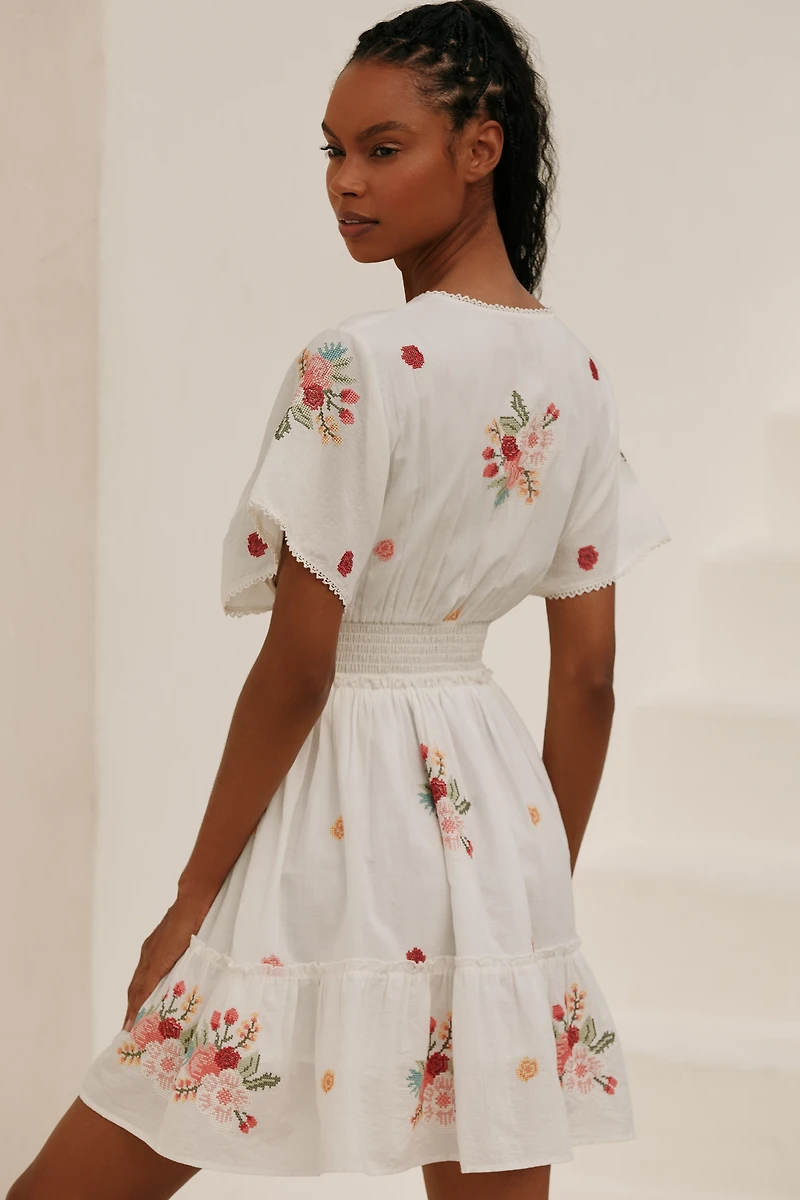 PQ Swim Polly Short-Sleeve Mini Dress