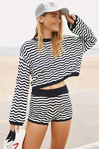 PQ Swim Pisces Palmer Crop Sweater Top