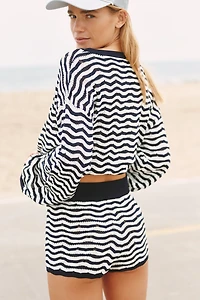 PQ Swim Luna Crochet Sweater Shorts