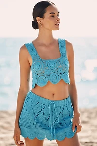 PQ Swim Camila Crochet Mini Skirt