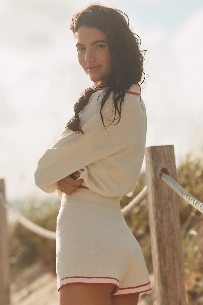 PQ Swim Margaret Drawstring Sweater Shorts