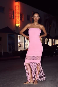 PQ Swim Melissa Fringe Maxi Dress