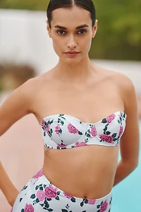 Good American Satin Underwire Bikini Top