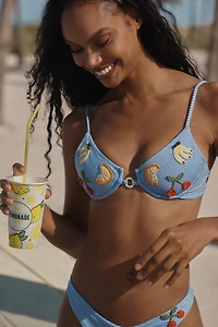 Capittana Stephanie Vichy Fruits Bikini Top