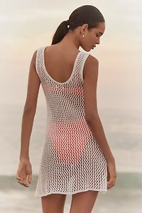 Capittana Patsie Embroidered Mesh Beach Dress
