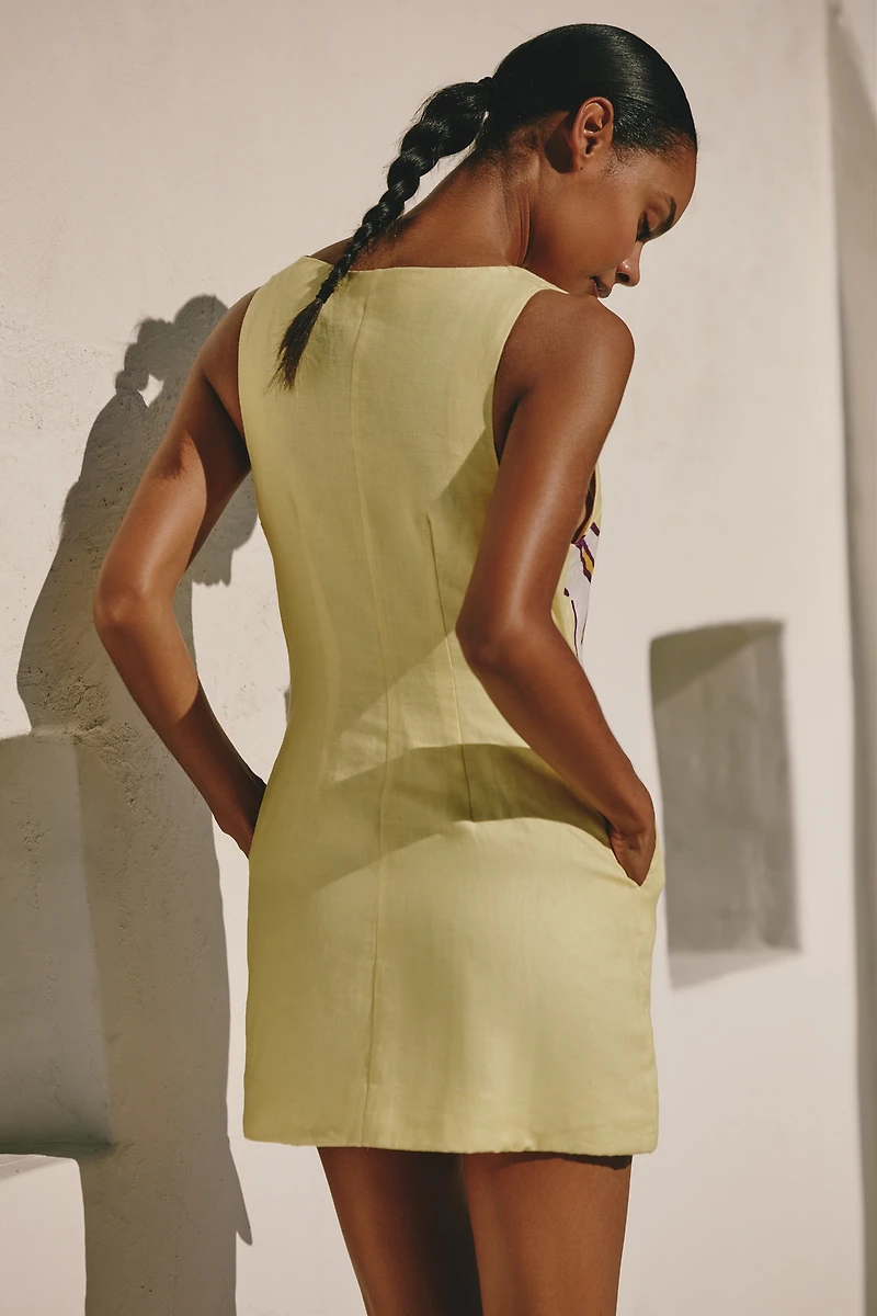 Cala de la Cruz Rhoda Linen Mini Dress