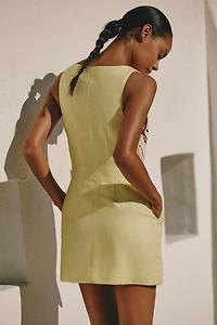 Cala de la Cruz Rhoda Linen Mini Dress