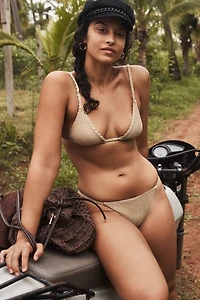 Devon Windsor Zack Shimmer Bikini Bottoms