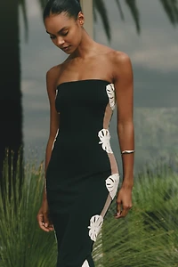 Bahia Maria Hoja Rota Strapless Cutout Maxi Dress