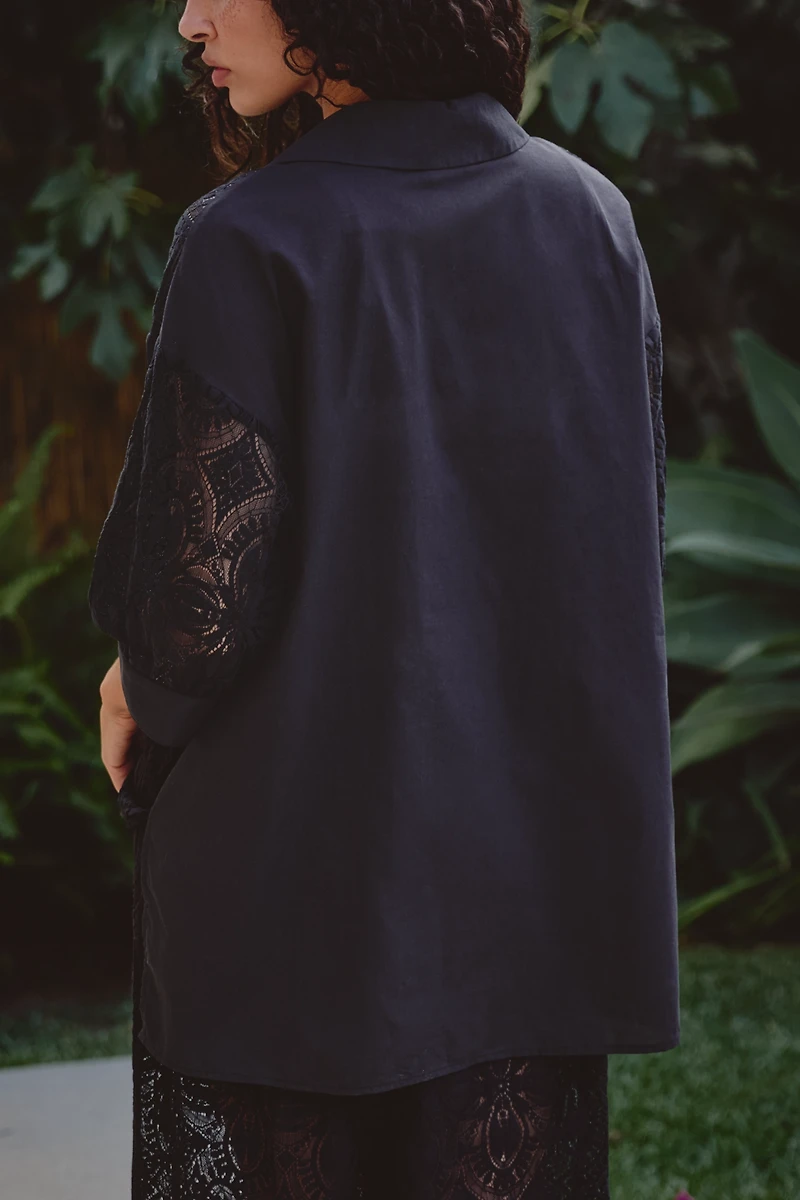 Farm Rio x Anthropologie Classic Buttondown Shirt