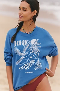 Farm Rio x Anthropologie Graphic Long Sweatshirt