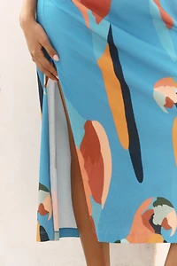 Farm Rio x Anthropologie Printed T-Shirt Maxi Dress