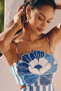 Farm Rio x Anthropologie 3D Flower Maxi Dress