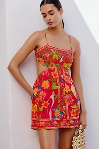Farm Rio x Anthropologie Cutout Mini Dress