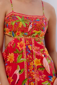 Farm Rio x Anthropologie Cutout Mini Dress