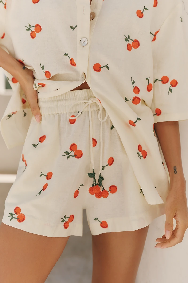 Farm Rio x Anthropologie Cotton Shorts