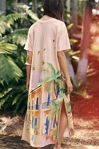 Farm Rio x Anthropologie Graphic Tee Midi Dress